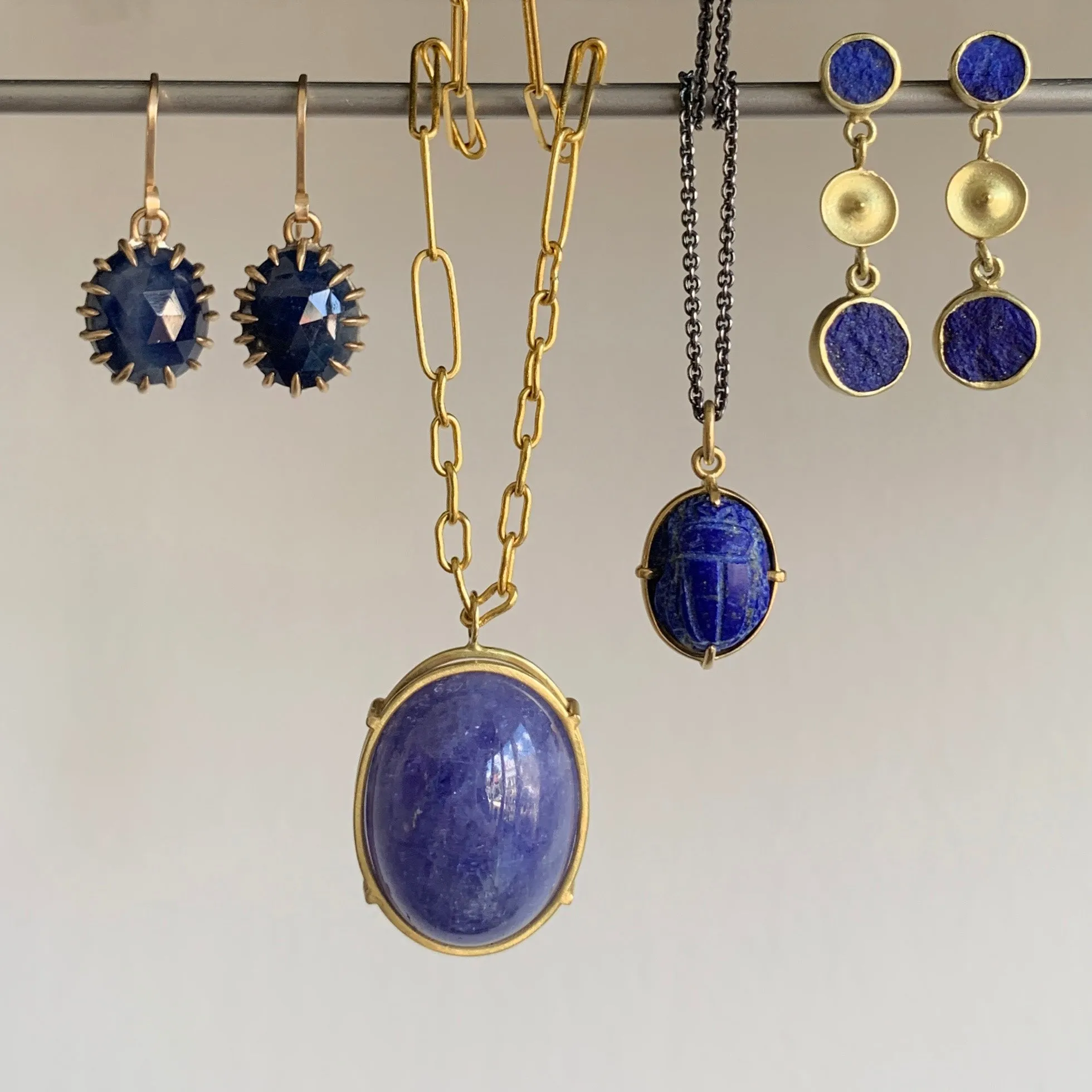 Lapis Scarab Pendant