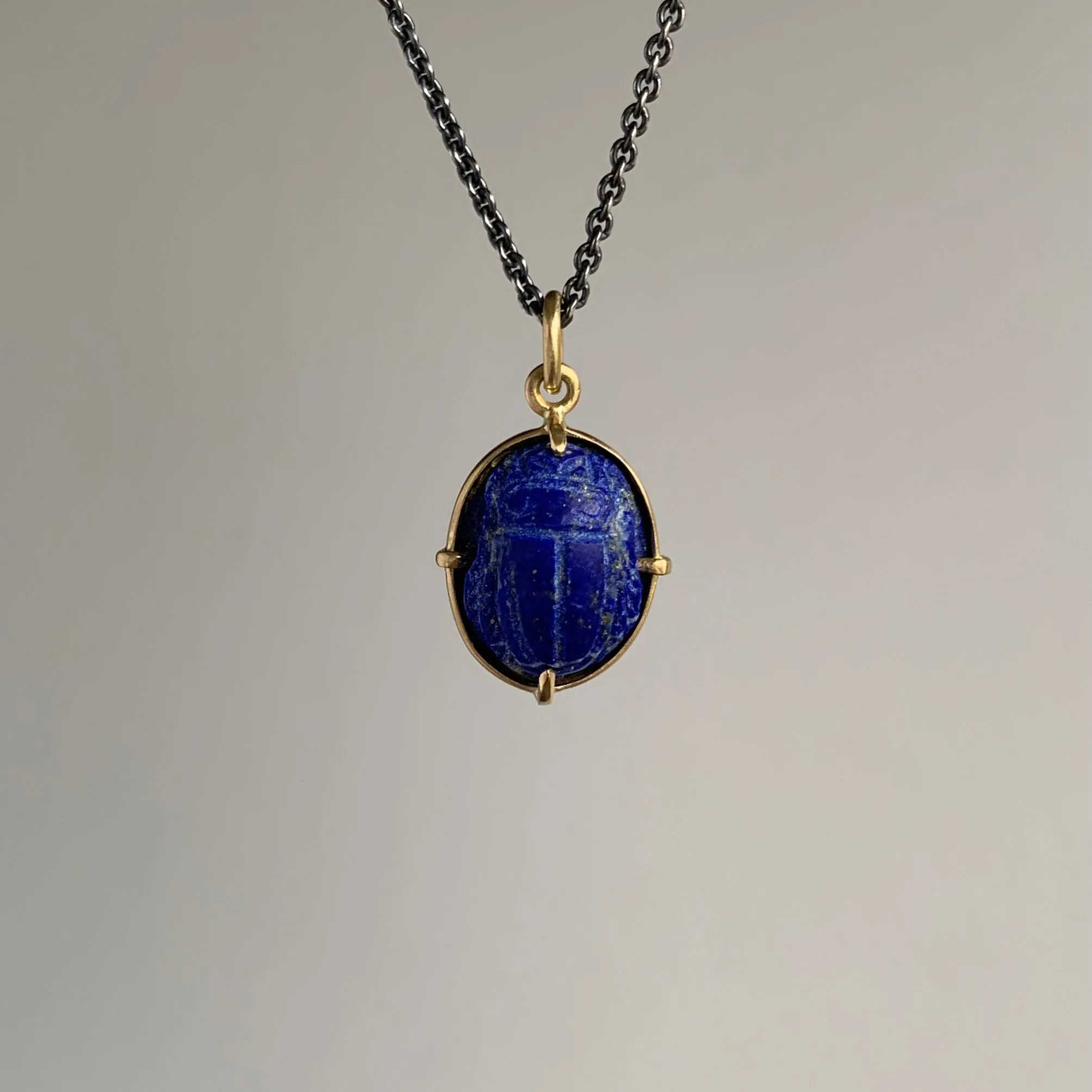 Lapis Scarab Pendant