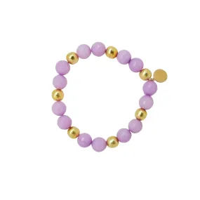 Lauren Lavender Multi Gold Bracelet