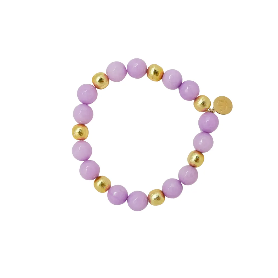 Lauren Lavender Multi Gold Bracelet