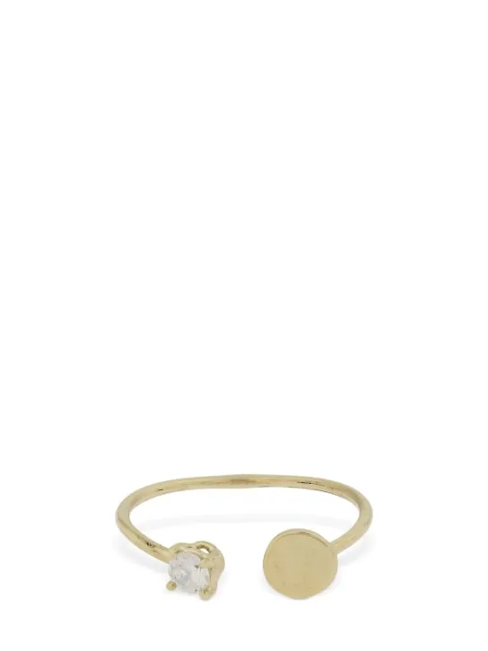 Lil Milan   Jupiter 9kt adjustable ring w/ zircon 