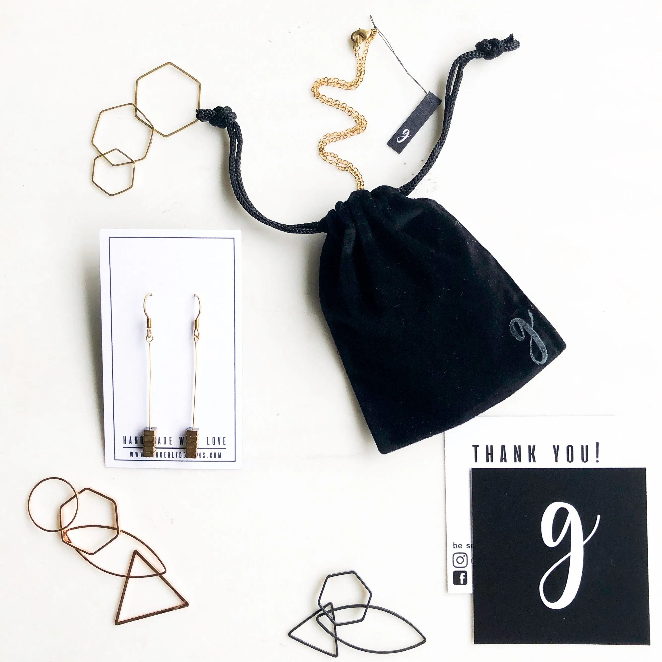 Long Rose Gold Tube Necklace