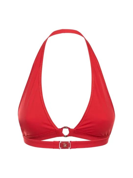 Loro Piana   Ring marine triangle jersey bikini top 
