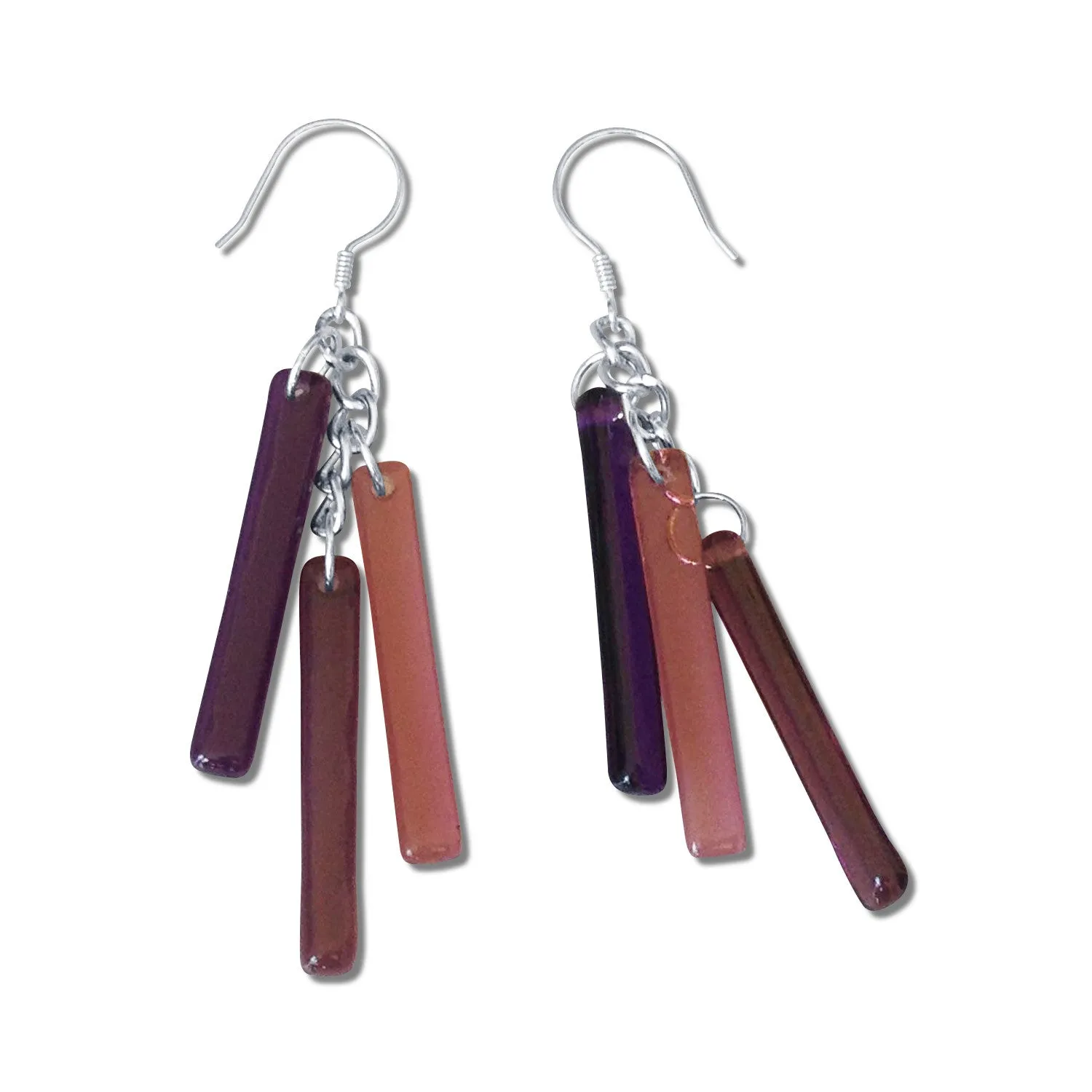 LTRAC Glass Earrings - Navy