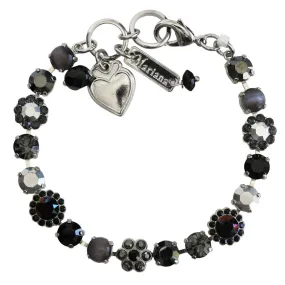 Mariana "Rocky Road" Rhodium Plated Must-Have Blossom Crystal Bracelet, 4173/3 1149ro
