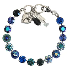 Mariana "Sleepy Time" Rhodium Plated Must-Have Rosette Crystal Bracelet, 4479 1137ro