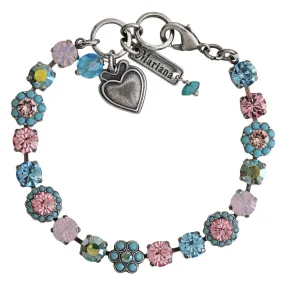 Mariana "Summer Fun" Silver Plated Must-Have Blossom Crystal Bracelet, 4173/3 3711