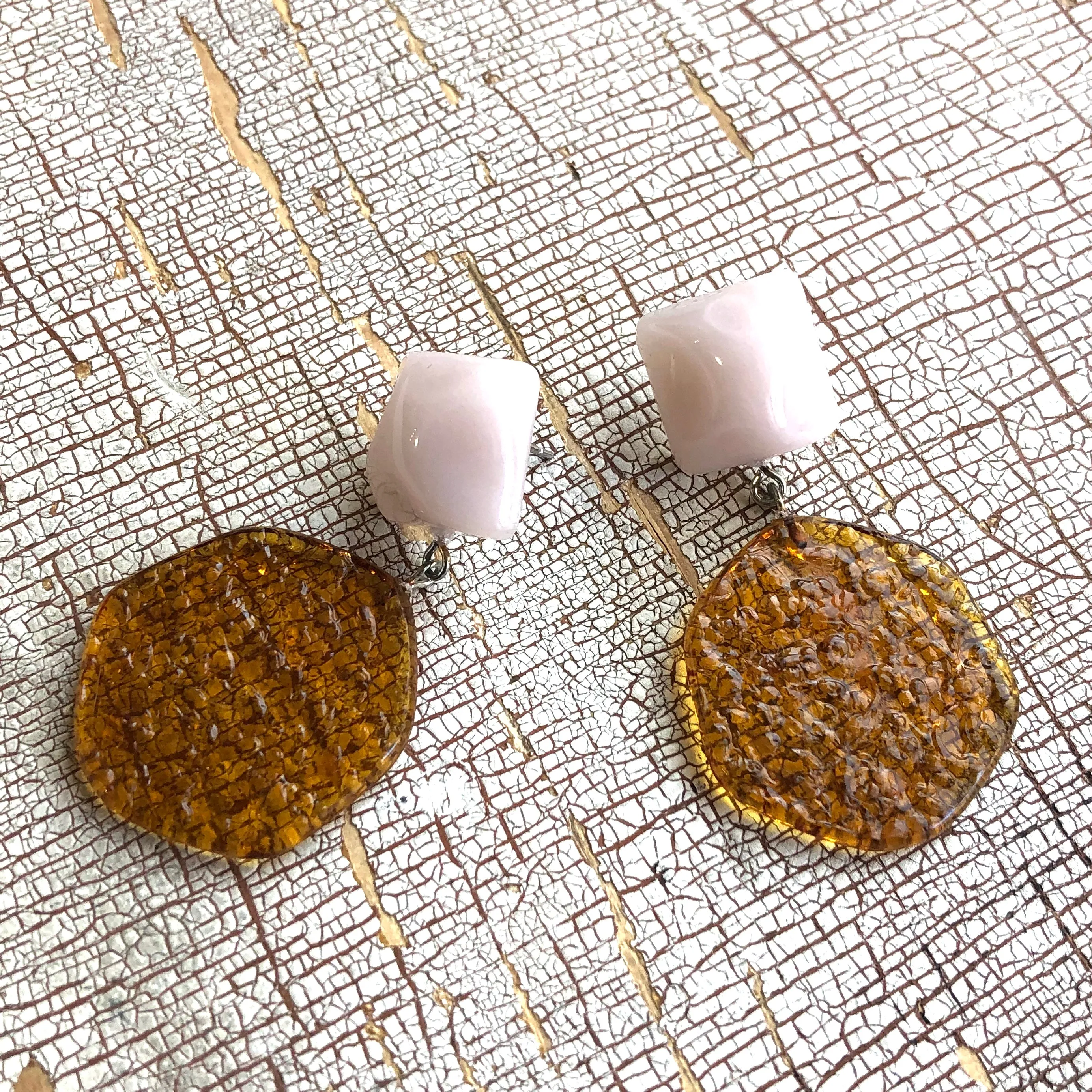 Mauve & Smoke Topaz Ice Chip Sophie Earrings