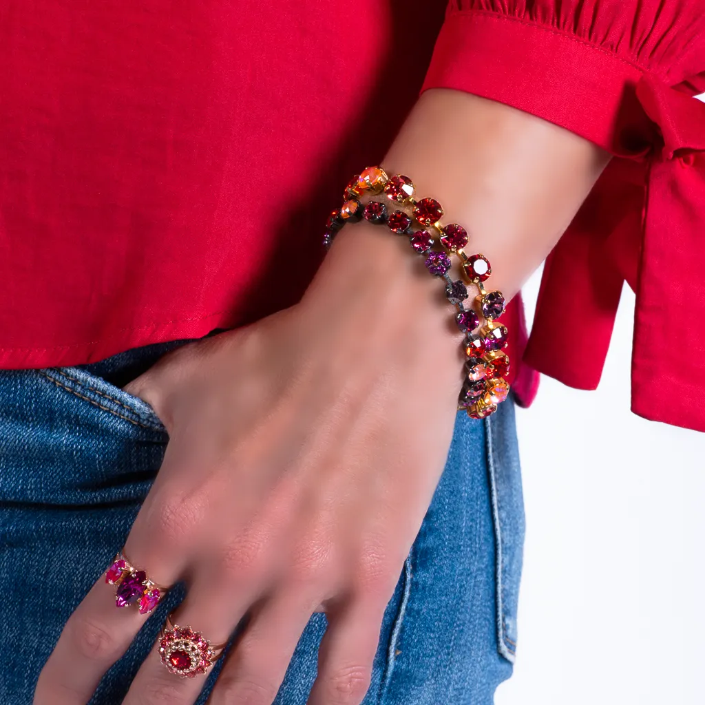 Medium Everyday Bracelet "Hibiscus" *Custom*