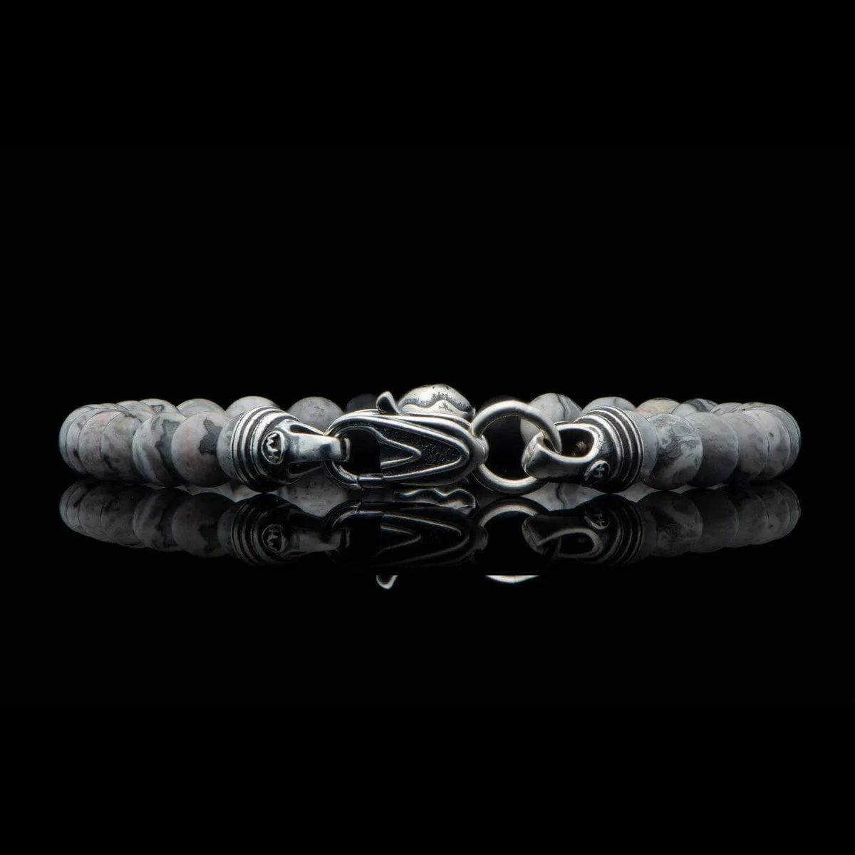 Men's Brookings Silver Agate Bracelet - BB48 SLA