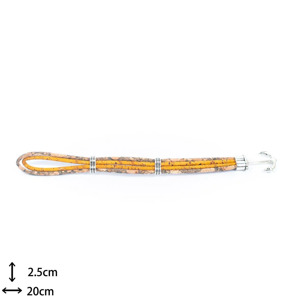 Natural Cork Cord and Spear Accessories Handmade unisex Bracelet BR-493-MIX-5