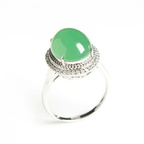 Natural Jade Ring Jadeite Gold Ring RG21