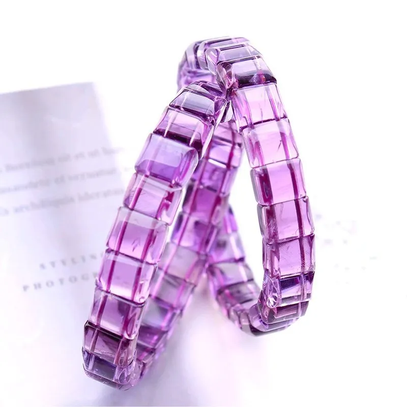 Natural Purple Amethyst Chunk Bracelet