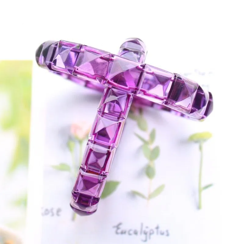 Natural Purple Amethyst Chunk Bracelet