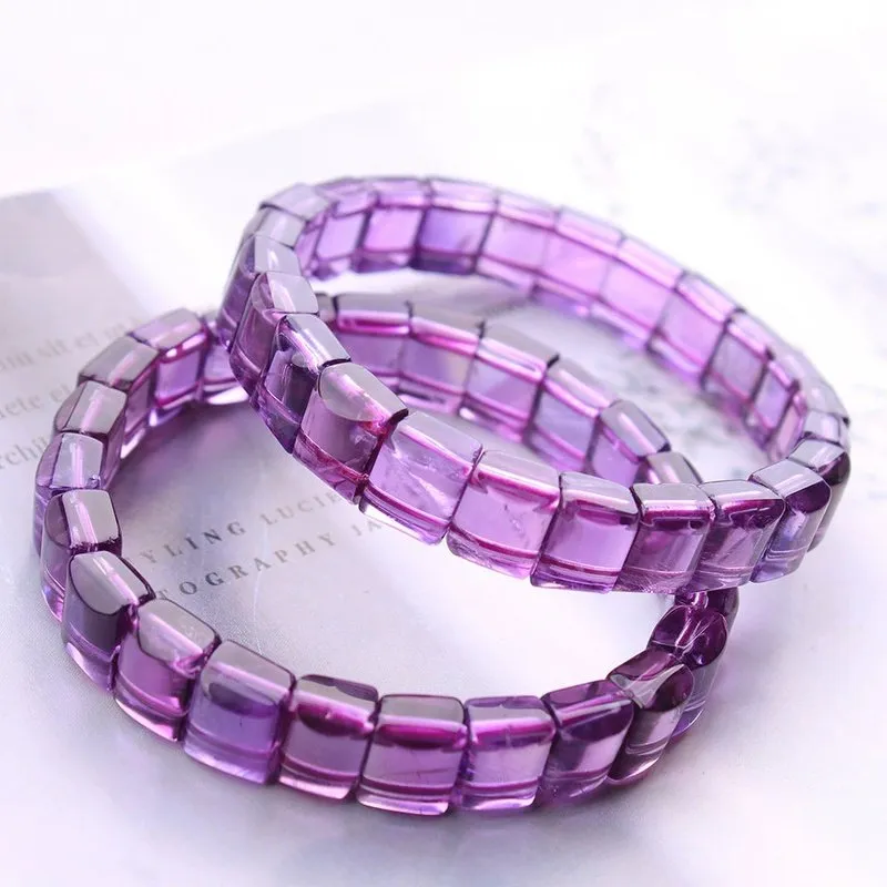 Natural Purple Amethyst Chunk Bracelet
