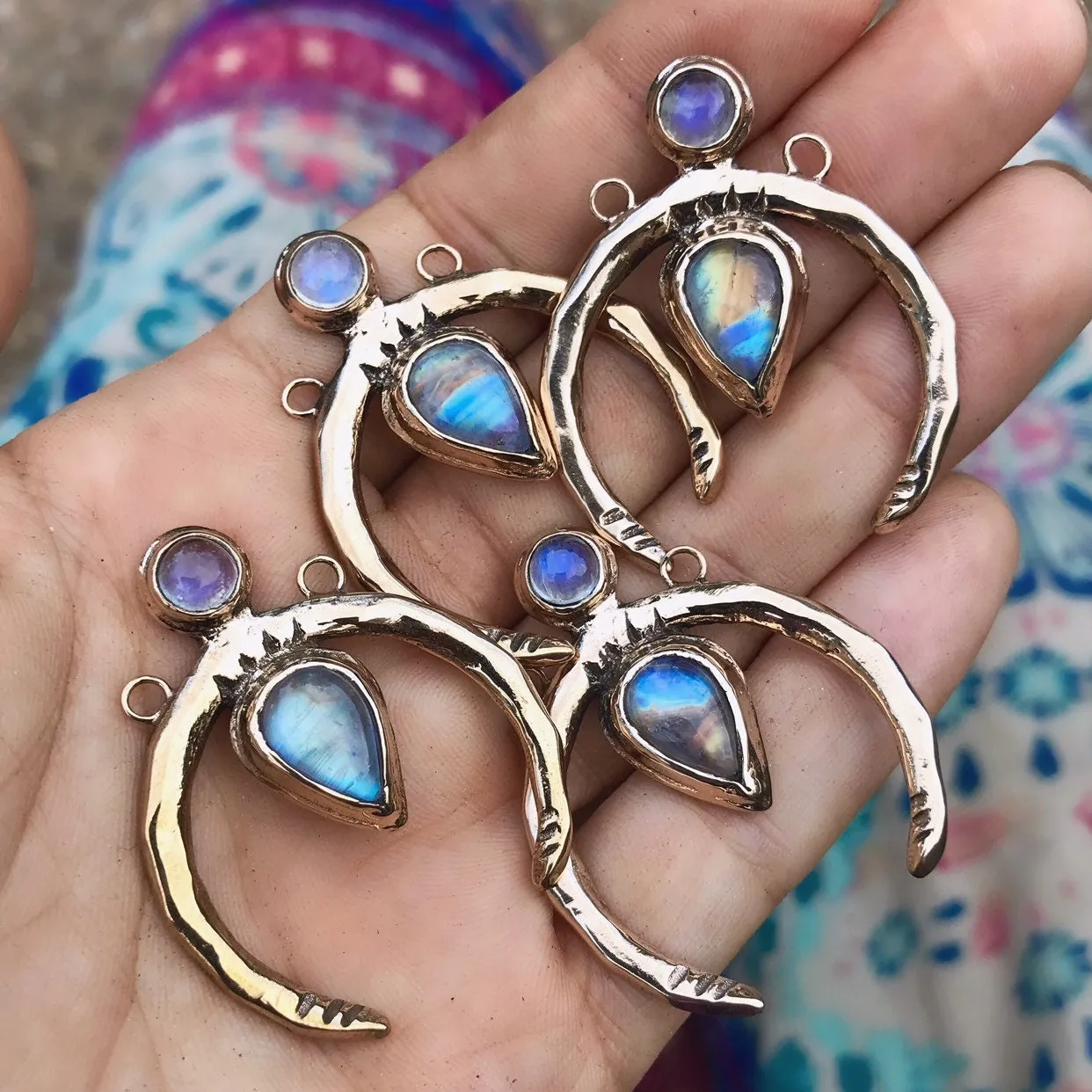 NEW MOON / Moonstone Necklace
