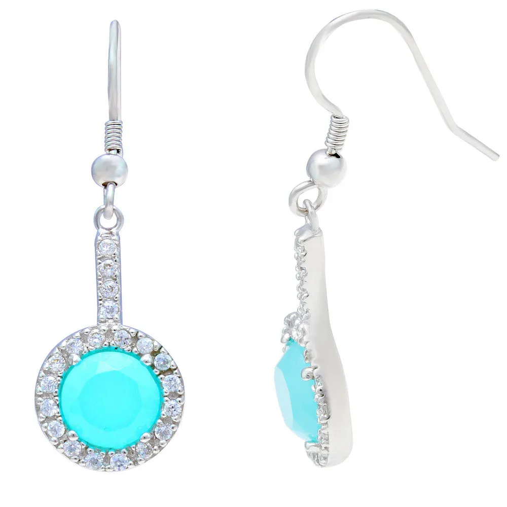 Ocean Cluster CZ Earrings IJ15CSSER009