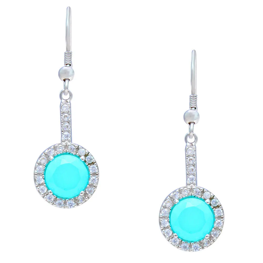 Ocean Cluster CZ Earrings IJ15CSSER009