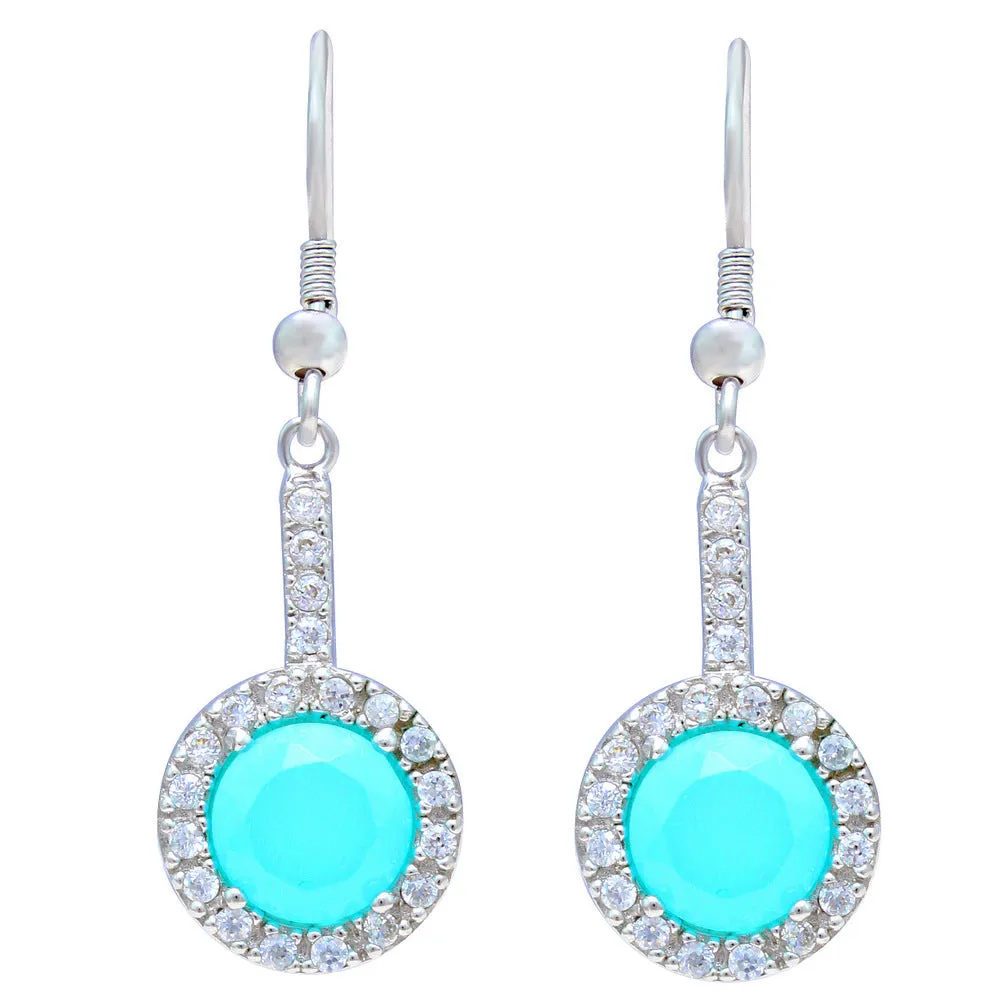 Ocean Cluster CZ Earrings IJ15CSSER009