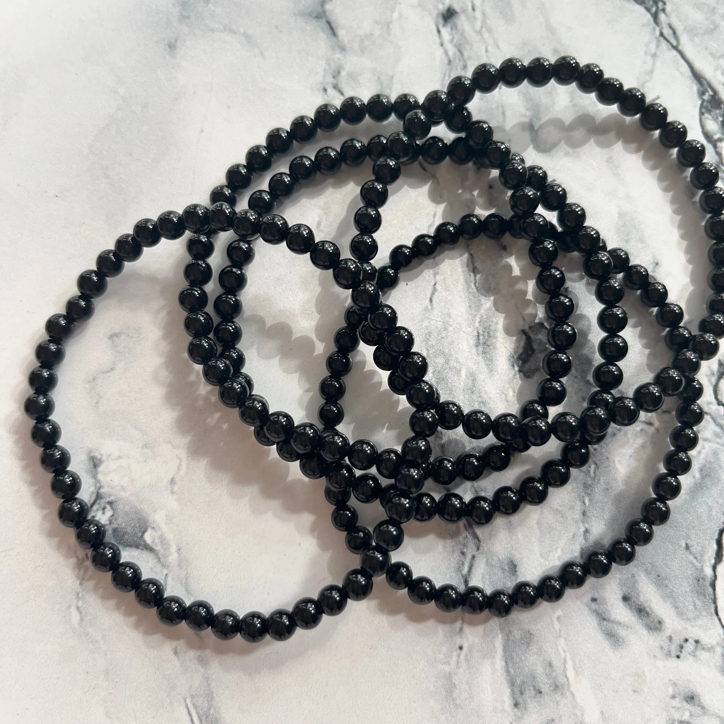 Onyx 4mm Beaded Bracelet - Confidence