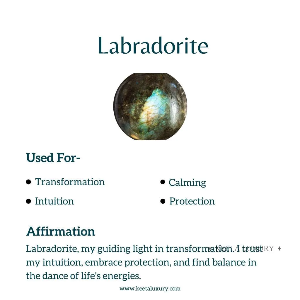 Oval Regency - Labradorite Earrings