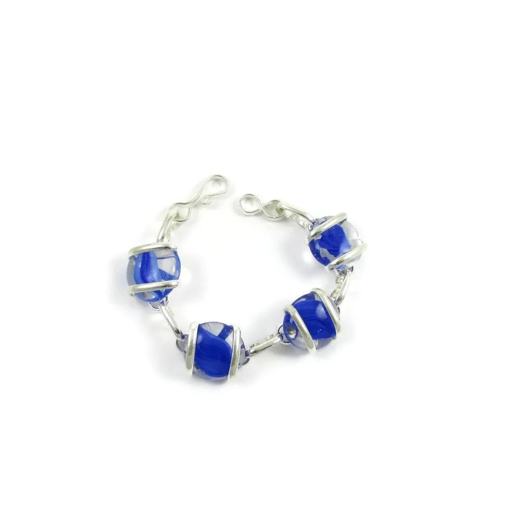 Parallel Bracelet - Blue Stripe