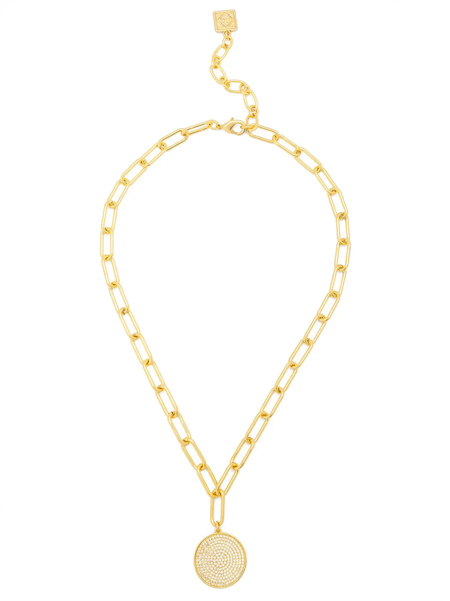 Pave Pendant Necklace