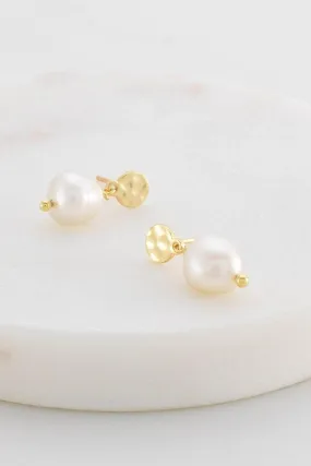 Penny Pearl Earring - Gold