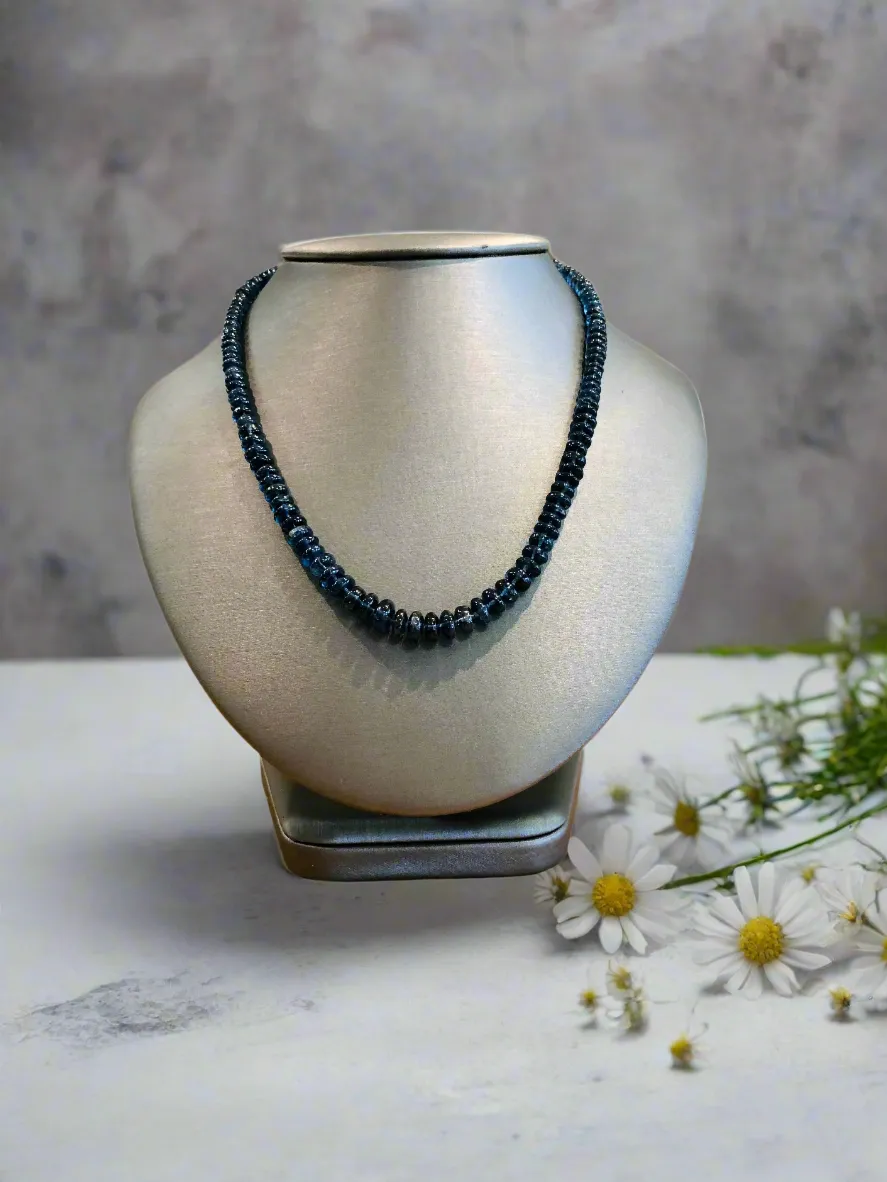 Plumb Silver Original London Blue Topaz Necklace