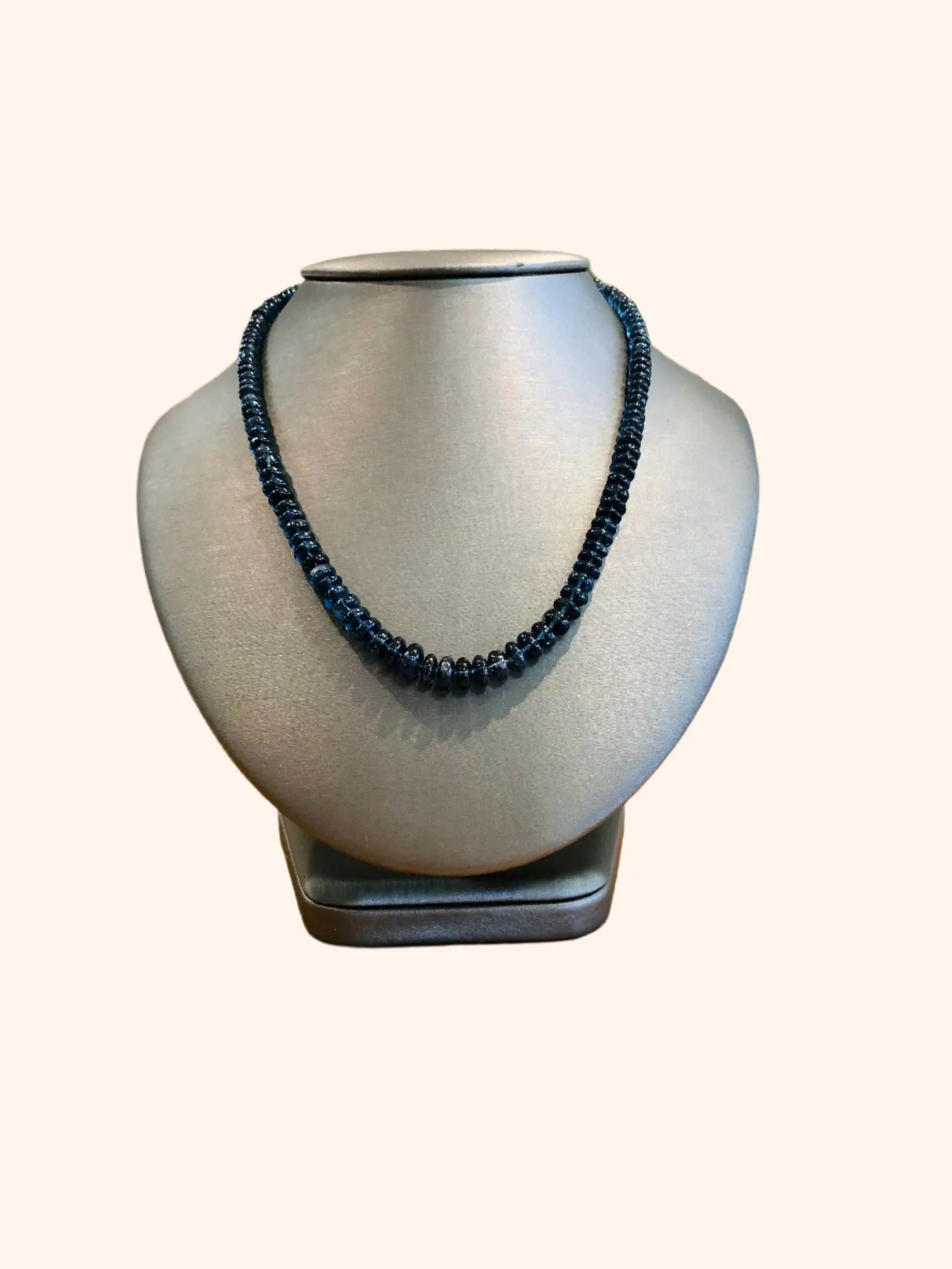 Plumb Silver Original London Blue Topaz Necklace