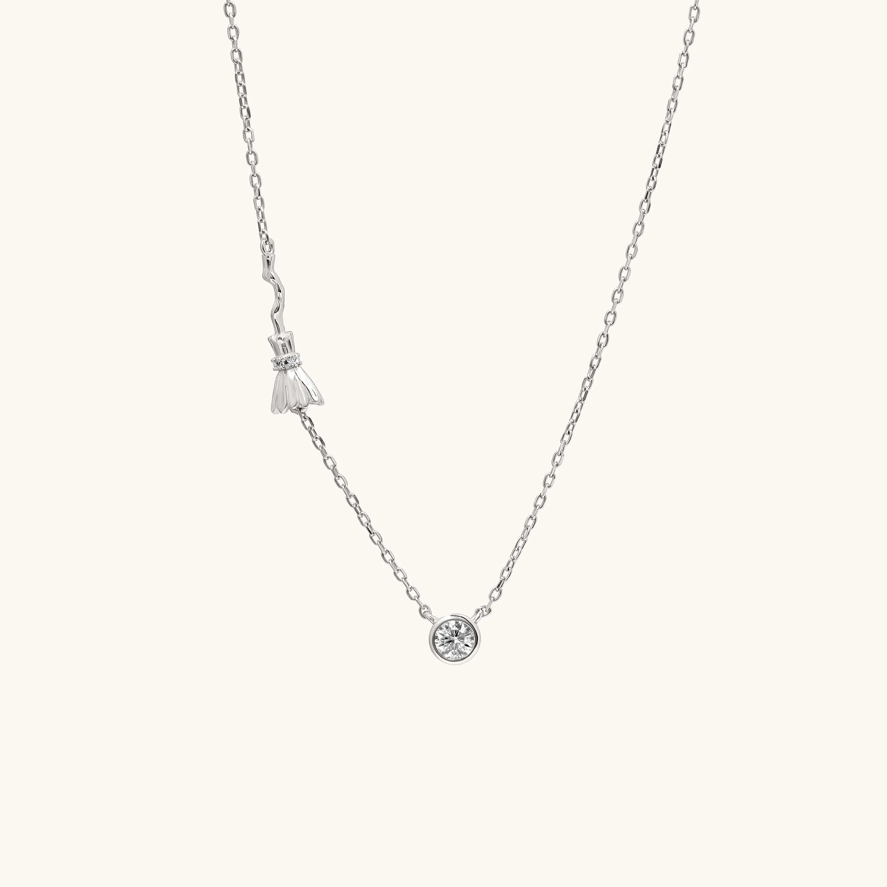 Pre-Order: Witch's Broom Besom Necklace (Ships from end Jan 2025)