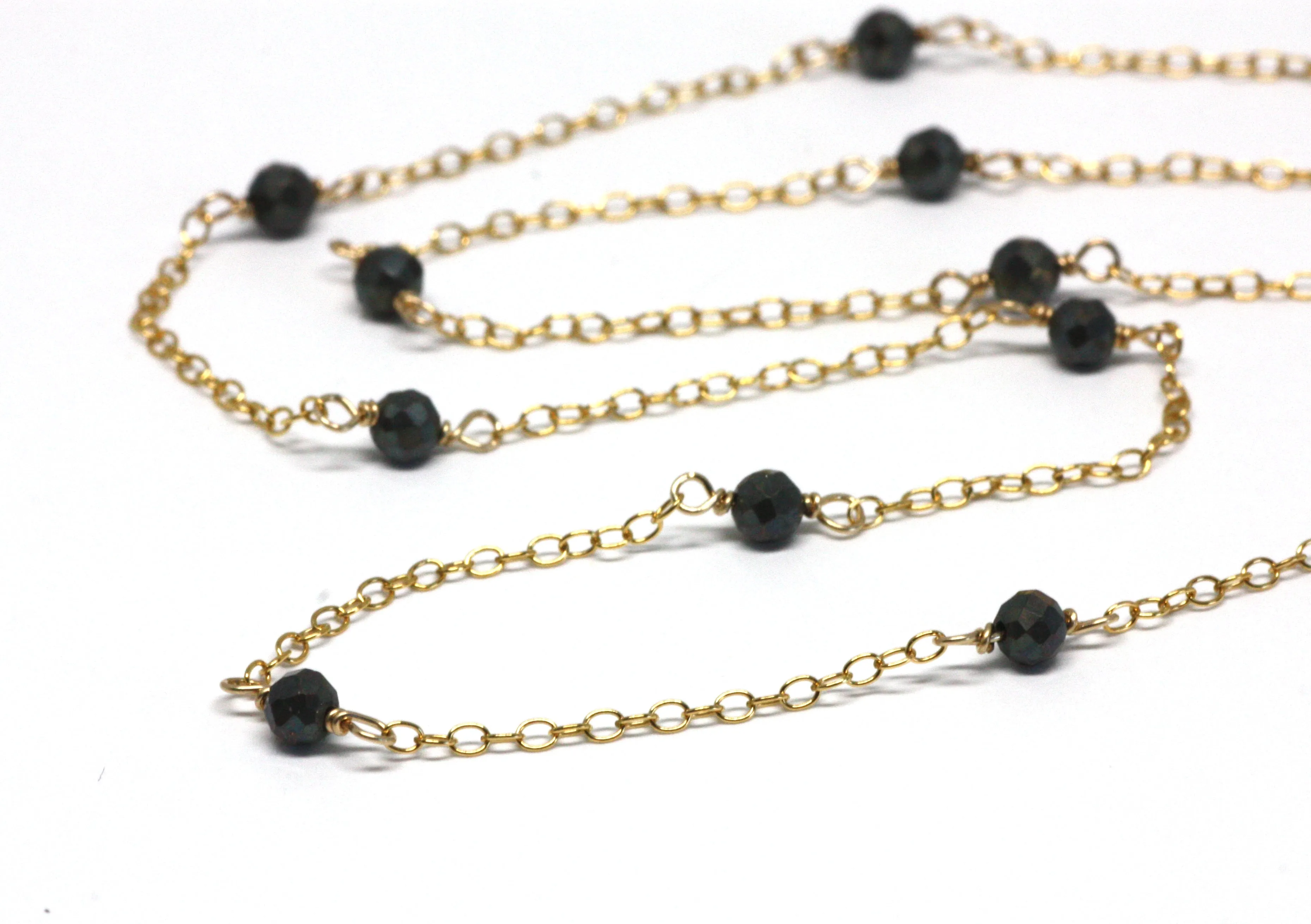 Pyrite Wire Wrapped Layering Necklace