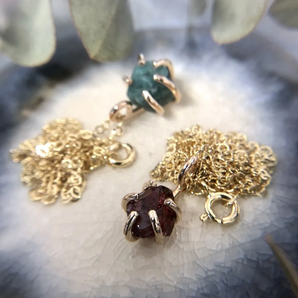 Raw Gemstone Necklace