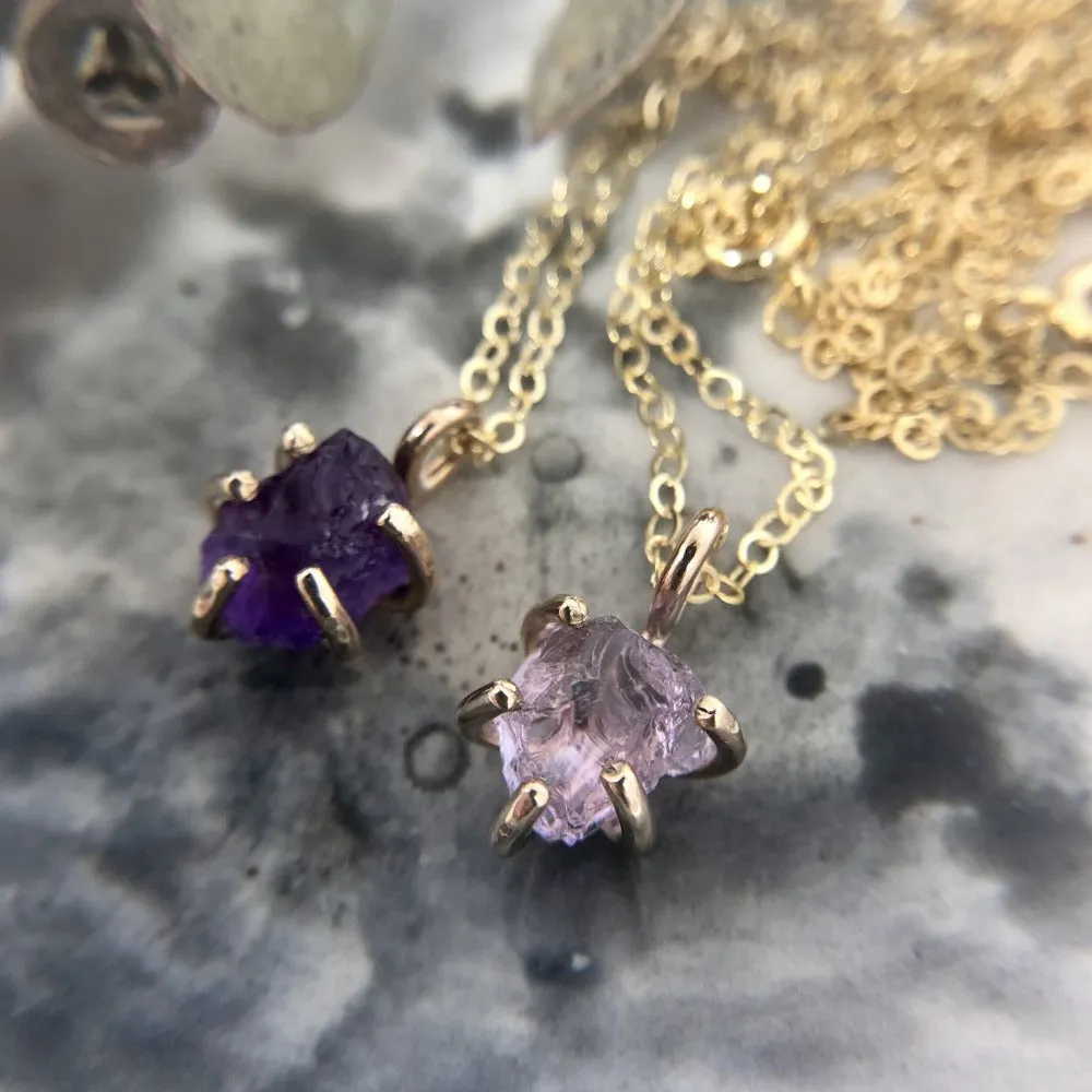 Raw Gemstone Necklace
