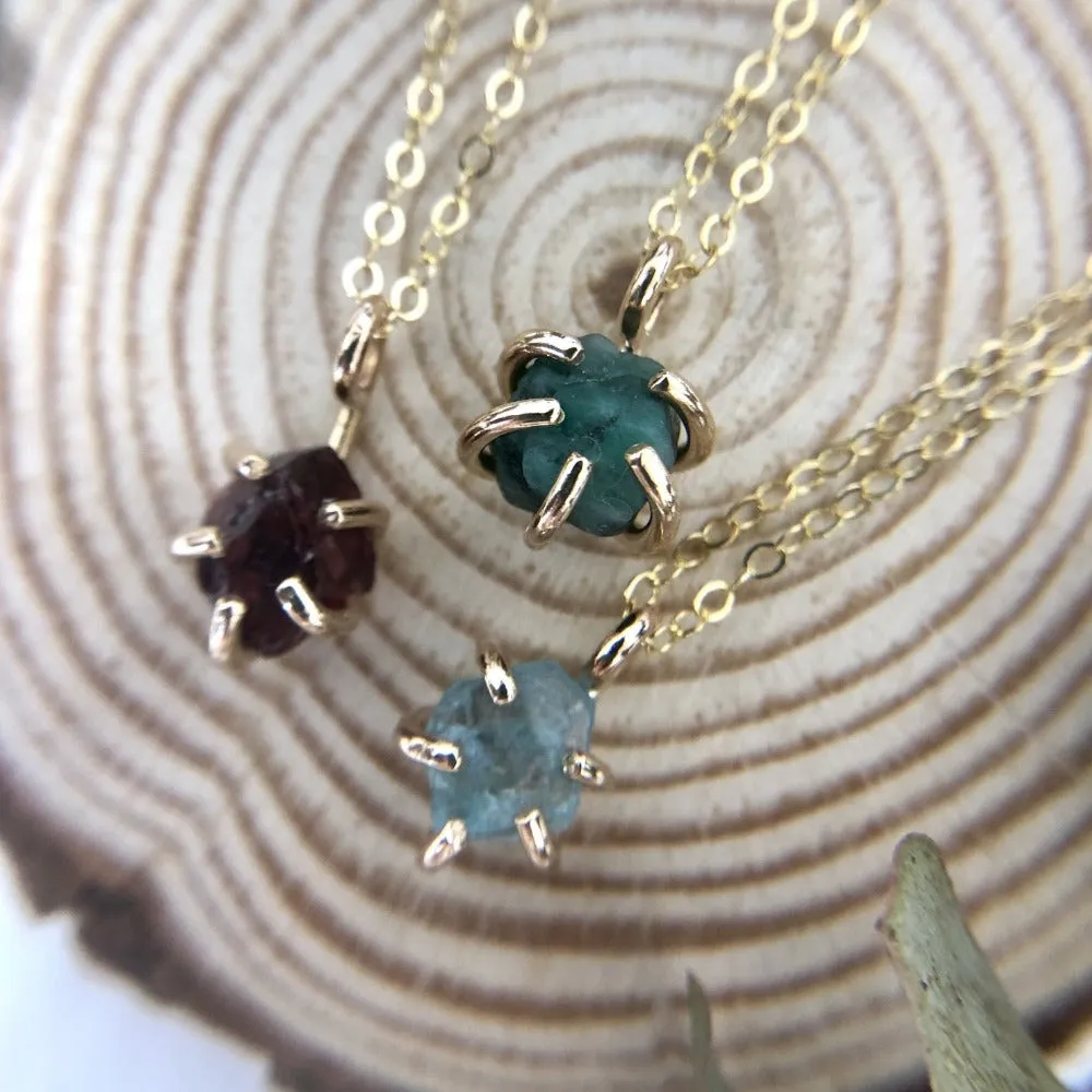Raw Gemstone Necklace