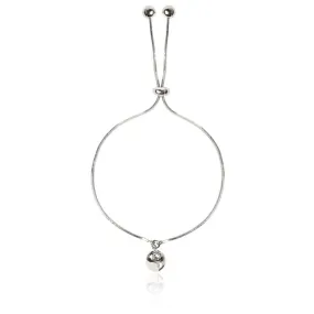 Rhodium Charm Chain Bracelet