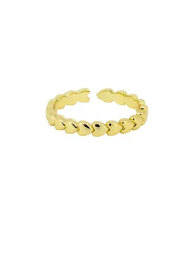 Ring - Heart Band Gold