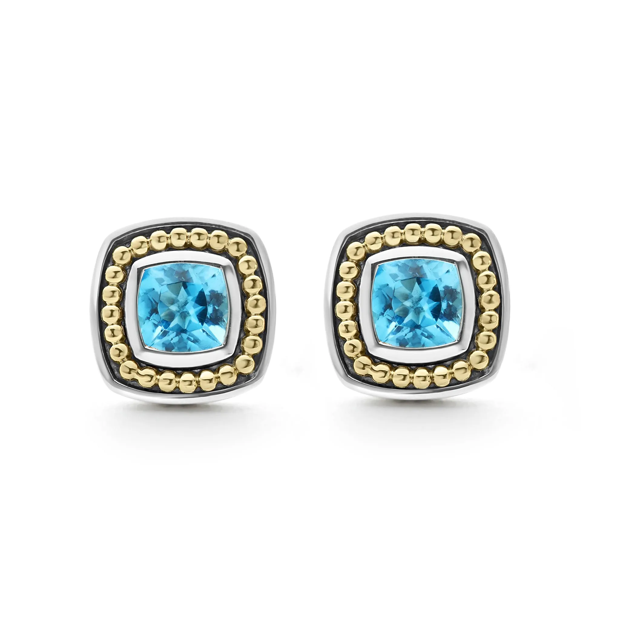 Rittenhouse Swiss Blue Topaz Stud Earrings