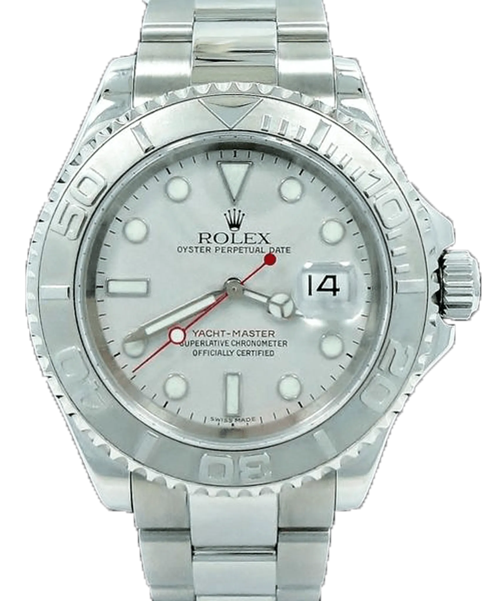 Rolex Yacht-Master 16622 40mm Oyster Platinum Bezel Watch