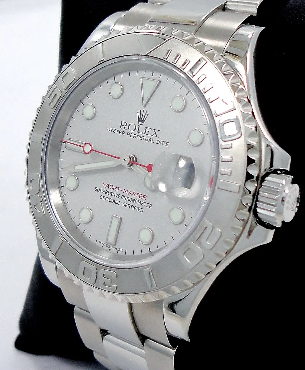 Rolex Yacht-Master 16622 40mm Oyster Platinum Bezel Watch