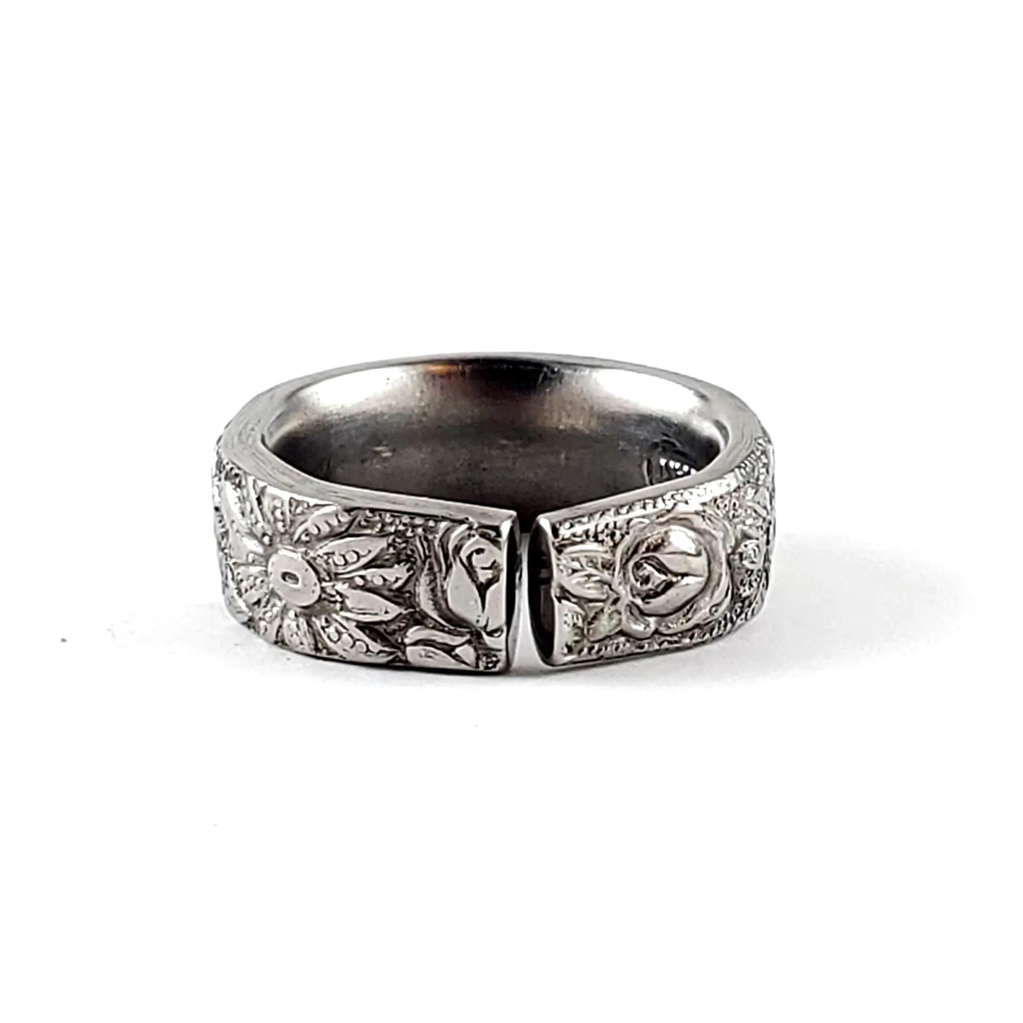 Rose Garden Stainless Steel Spoon Ring