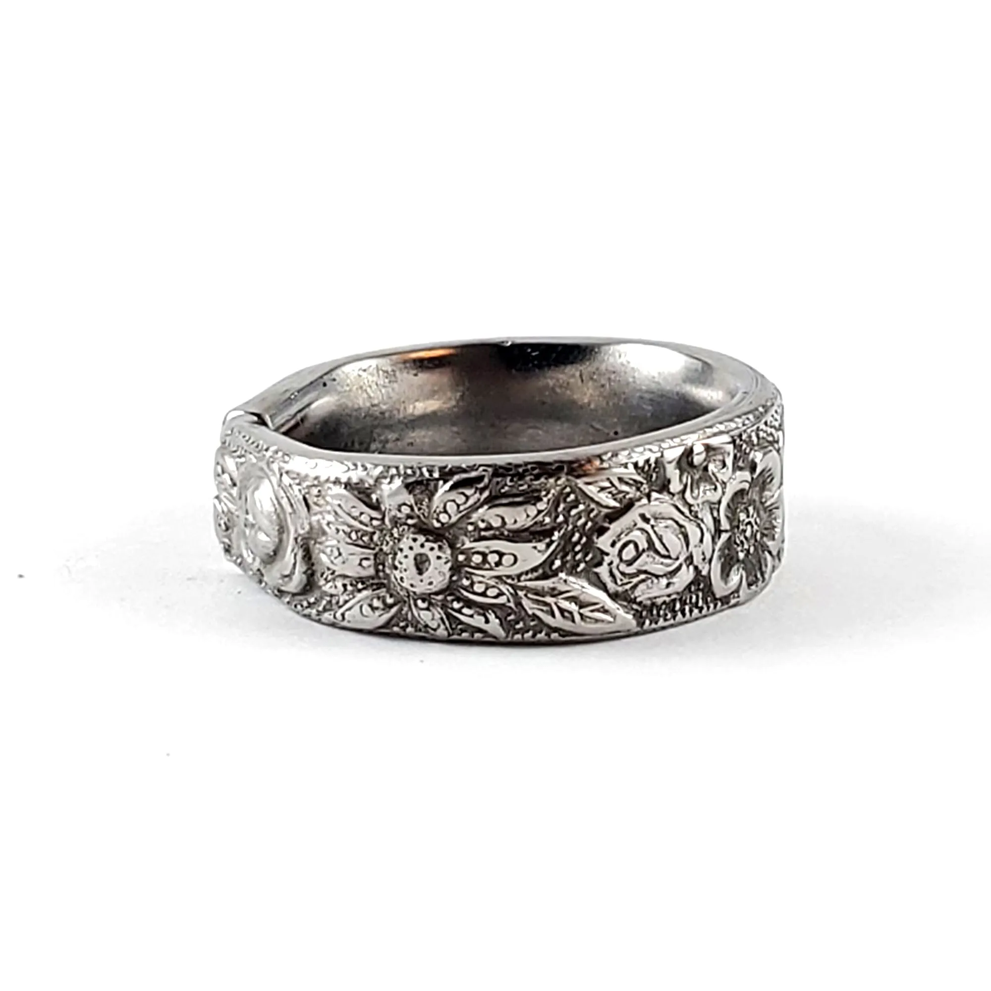 Rose Garden Stainless Steel Spoon Ring