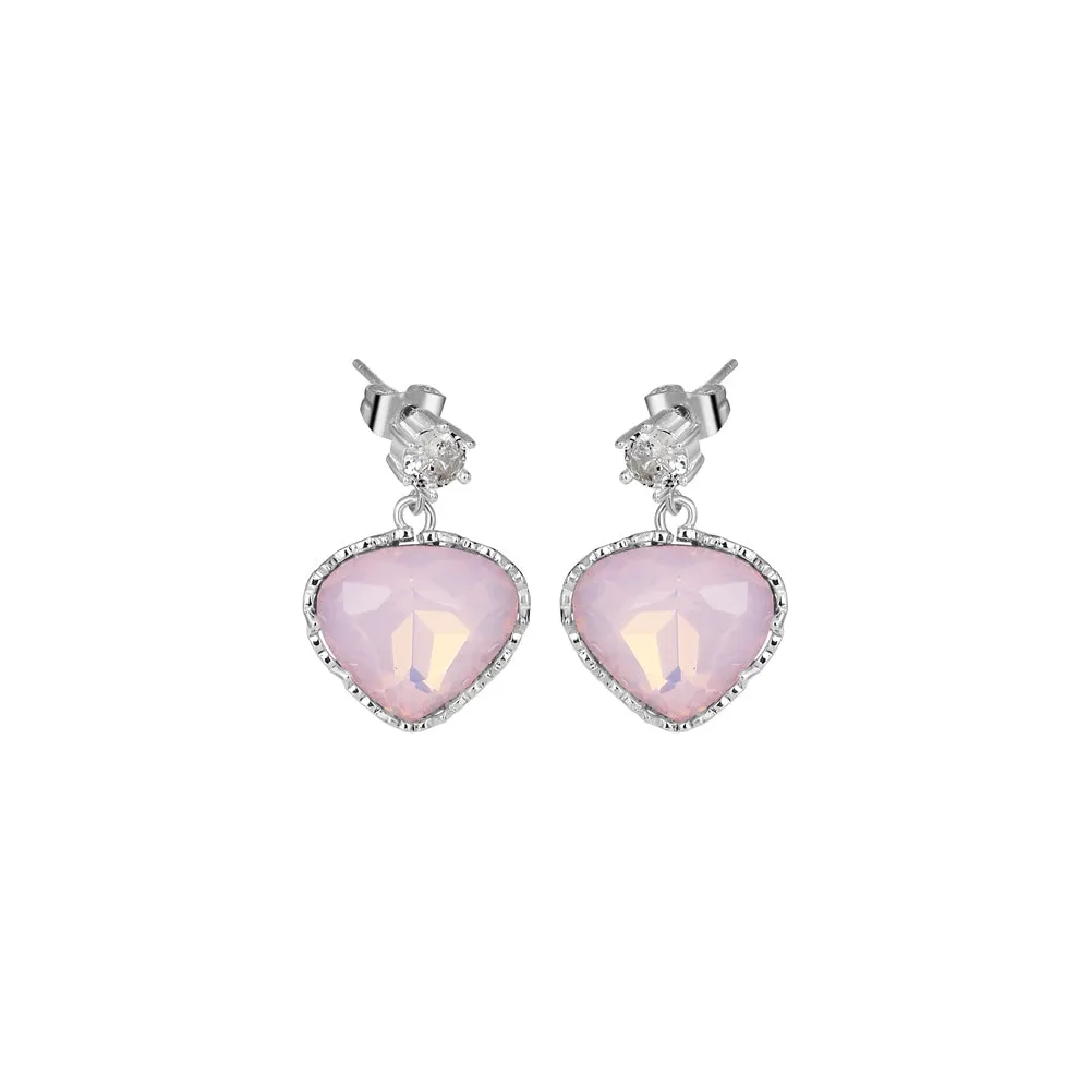 Rose Opal Earrings