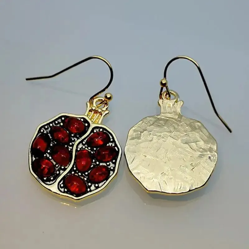 Seeded- the Ruby Red Seed Pomegranate Earrings