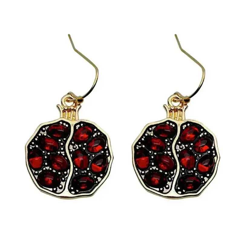 Seeded- the Ruby Red Seed Pomegranate Earrings