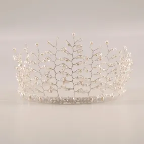 Sienna Likes To Party Girls Love And Faith Freshwater Pearl Crown Headband.