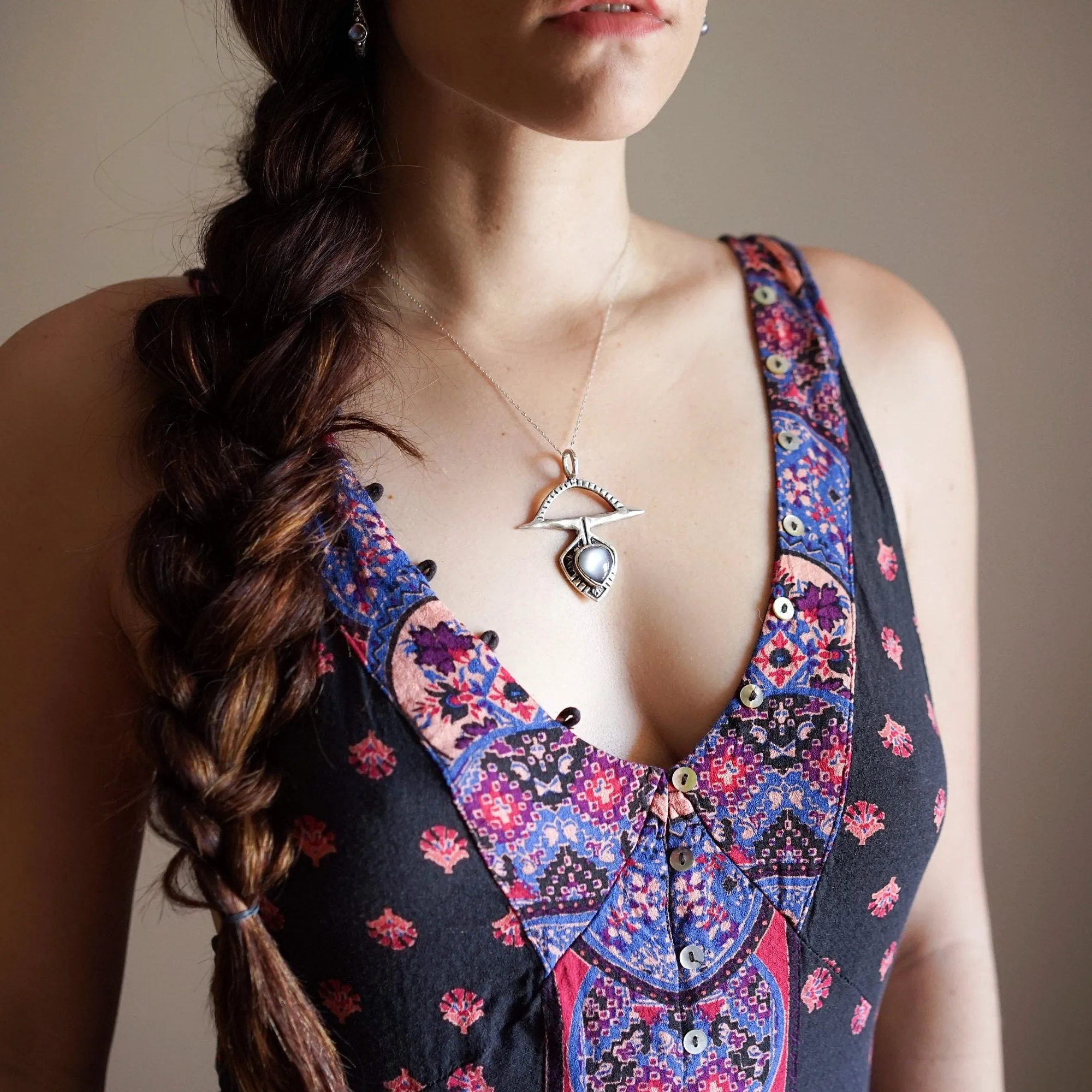 SIERRA Gray moonstone Pendant