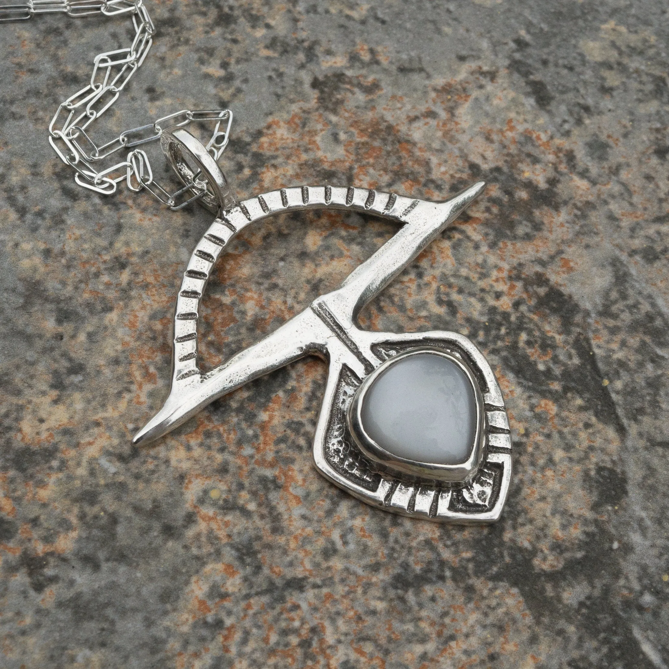 SIERRA Gray moonstone Pendant