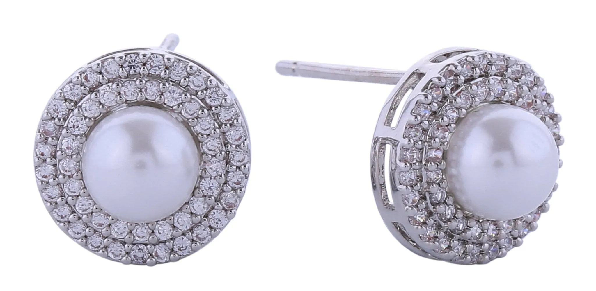 SJE310923 14K Radiant Pearl Post Earrings