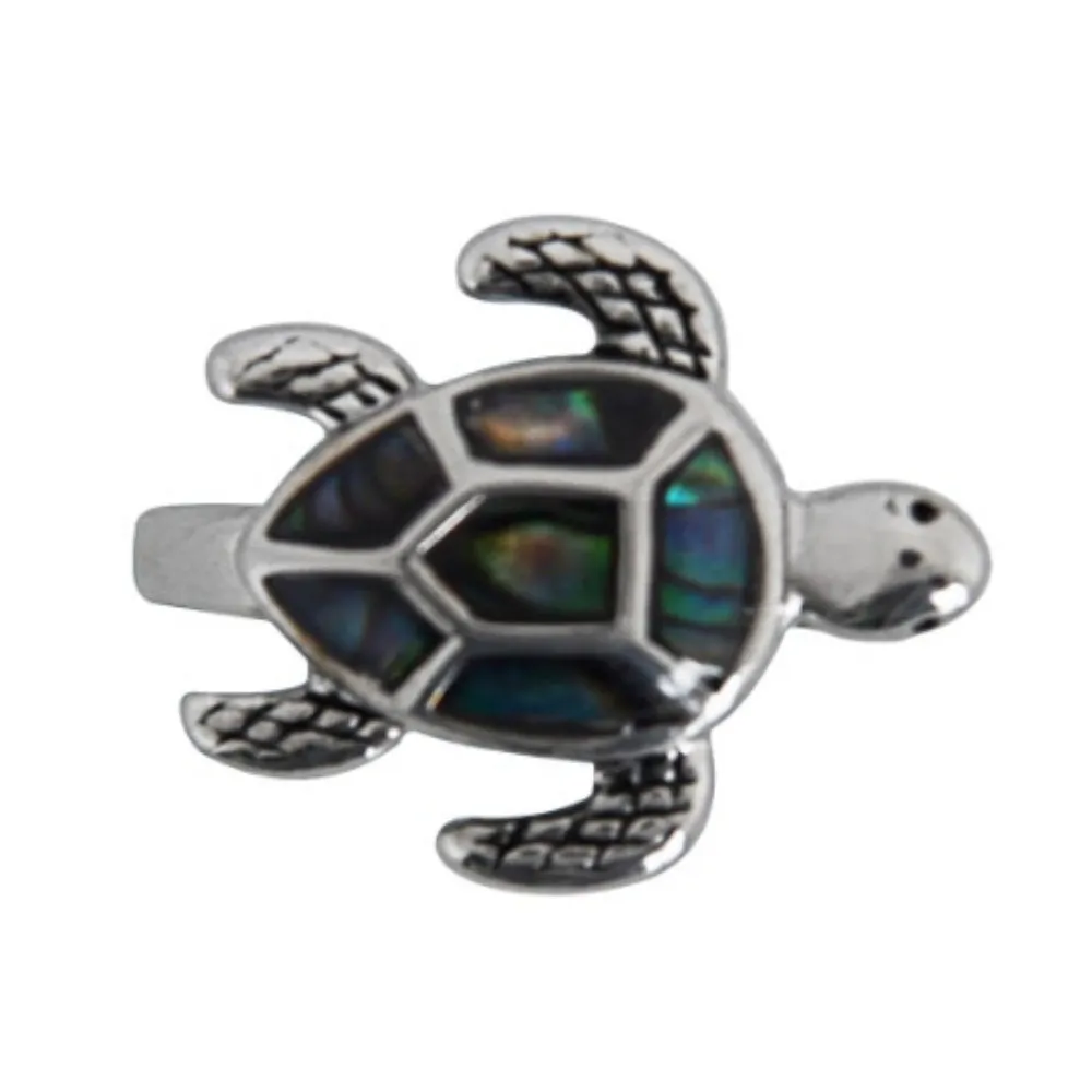 SK2339  Ladies Turtle Ring Stainless Steel Motorcycle Jewelry  Size 5-10